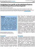 Cover page: Calciphylaxis: how specific are the pathological features: avoiding false-positives and false-negatives