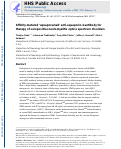 Cover page: Affinity-matured ‘aquaporumab’ anti-aquaporin-4 antibody for therapy of seropositive neuromyelitis optica spectrum disorders
