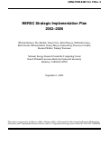 Cover page: NERSC Strategic Implementation Plan 2002-2006