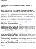 Cover page: Attention Deficit Hyperactivity Disorder Among Youth at Clinical High Risk of Psychosis.