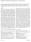 Cover page: Bounding the role of black carbon in the climate system: A scientific assessment