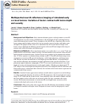 Cover page: Multispectral near‐IR reflectance imaging of simulated early occlusal lesions: Variation of lesion contrast with lesion depth and severity