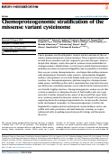 Cover page: Chemoproteogenomic stratification of the missense variant cysteinome.