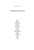 Cover page: Fantasia per Orchestra