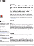 Cover page: Sequestration of Vascular Endothelial Growth Factor (VEGF) Induces Late Restrictive Lung Disease.