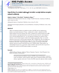 Cover page: Specificity of a rodent alpha(α)6 nicotinic acetylcholine receptor subunit antibody