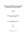 Cover page: National Center for Geographic Information and Analysis: A Proposal (Appendices) (88-1)