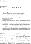 Cover page: Diversity across Seasons of Culturable Pseudomonas from a Desiccation Lagoon in Cuatro Cienegas, Mexico