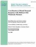 Cover page: Coordination of Retail Demand Response with Midwest ISO Markets