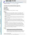 Cover page: Cumulative Risk and Intimate Partner Aggression.