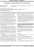 Cover page: Evaluation of Breast Disorders with Ultrasound