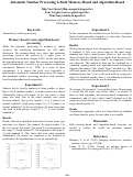 Cover page: Automatic Number Processing is Both Memory-Based and Algorithm-Based