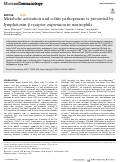 Cover page: Metabolic activation and colitis pathogenesis is prevented by lymphotoxin β receptor expression in neutrophils.