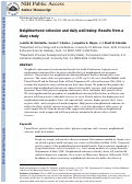Cover page: Neighborhood cohesion and daily well-being: Results from a diary study