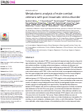 Cover page: Plasma serotonin levels are associated with antidepressant response to SSRIs