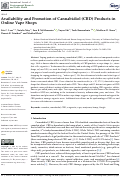 Cover page: Availability and Promotion of Cannabidiol (CBD) Products in Online Vape Shops