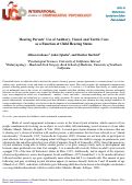 Cover page: Hearing Parents’ Use of Auditory, Visual, and Tactile Cues as a Function of Child Hearing Status