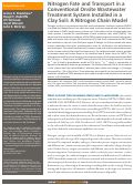 Cover page: Nitrogen Fate and Transport in a Conventional Onsite Wastewater Treatment System Installed in a Clay Soil: A Nitrogen Chain Model