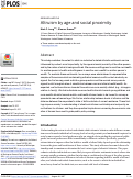 Cover page: Altruism by age and social proximity.