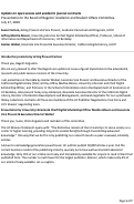 Cover page of Update on open access and academic journal contracts: Presentation to the Board of Regents' Academic and Student Affairs Committee