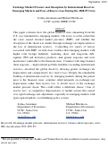 Cover page: Exchange Market Pressure and Absorption by International Reserves: Emerging Markets and Fear of Reserve Loss During the 2008-09 Crisis