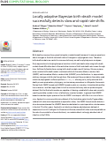 Cover page: Locally adaptive Bayesian birth-death model successfully detects slow and rapid rate shifts