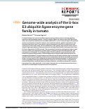 Cover page: Genome-wide analysis of the U-box E3 ubiquitin ligase enzyme gene family in tomato.