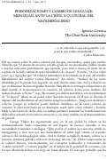 Cover page: Periodizaciones y cambio de lenguaje: Monsiváis ante la crítica cultural del neoliberalismo