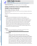 Cover page: Lighting and Alzheimer’s disease and related dementias: Spotlight on sleep and depression