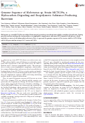 Cover page: Genome Sequence of Halomonas sp. Strain MCTG39a, a Hydrocarbon-Degrading and Exopolymeric Substance-Producing Bacterium