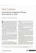Cover page: Hot Lanes: Introducing Congestion-Pricing One Lane at a Time