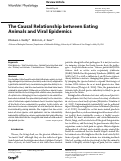 Cover page: The Causal Relationship between Eating Animals and Viral Epidemics