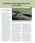 Cover page: Insecticide choice for alfalfa may protect water quality
