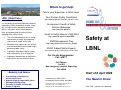 Cover page: Safety at LBNL