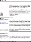 Cover page: Dynamics of severe accidents in the oil &amp; gas energy sector derived from the authoritative ENergy-related severe accident database