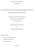 Cover page: Reforming, Deforming, and Performing: Remixing Digital and Traditional Approaches to José Agustín's <i>La tumba</i>
