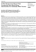 Cover page: A Pilot Randomized Clinical Trial Comparing Three Brief Group Interventions for Individuals With Tinnitus.