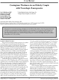 Cover page: Contagious Weakness in an Elderly Couple with Neurologic Emergencies