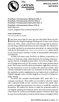 Cover page: Teaching the Pronunciation of English: Focus on Whole Courses - John Murphy (Ed.)