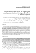 Cover page: Uso di marcatori biochimici per lo studio del popolamento stigobio di Sardegna: gli Asellota (Crustacea Isopoda)