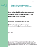 Cover page: Improving Building Performance at Urban Scale with a Framework for Real-time Data Sharing