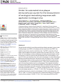 Cover page: Viridot: An automated virus plaque (immunofocus) counter for the measurement of serological neutralizing responses with application to dengue virus