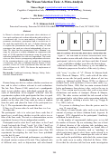 Cover page: The Wason Selection Task: A Meta-Analysis