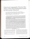 Cover page: Clinical and angiographic outcome after Palmaz-Schatz stent implantation guided by intravascular ultrasound.