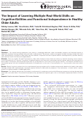 Cover page: The Impact of Learning Multiple Real-World Skills on Cognitive Abilities and Functional Independence in Healthy Older Adults.