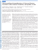 Cover page: Ultrasound-Based Quantification of Vitreous Floaters Correlates with Contrast Sensitivity and Quality of LifeQUS Correlates with CS and VFQ