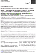 Cover page: Development and application of Breadth-Depth-Context (BDC), a conceptual framework for measuring technology engagement with a qualified clinical data registry