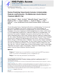 Cover page: Factors Predicting Visual Acuity Outcome in Intermediate, Posterior, and Panuveitis: The Multicenter Uveitis Steroid Treatment (MUST) Trial