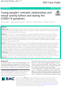 Cover page: Young people’s romantic relationships and sexual activity before and during the COVID-19 pandemic