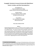 Cover page: Geographic Variation in Cesarean Sections in the United States: Trends, Correlates, and Other Interesting Facts